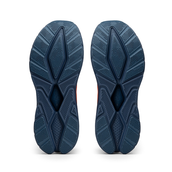 [Allswifit 1.0] Men's Comfortable Lifestyle Sneakers - ORANGE/NAVY BLUE - 6